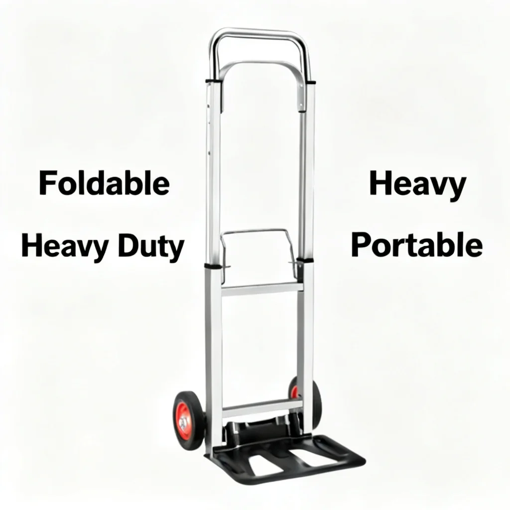 Portable Utility Trolley Cart Lightweight Aluminum Folding Utility Trolley Cart for Trunk Luggage Moving Storage Must Have 2026