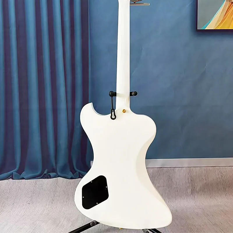 Local Warehouse, Unbranded Electric Guitar, White with Black Pickguard, Rock‑style, Suitable for Beginners and Intermediate Players, Holiday Gift, Free Shipping