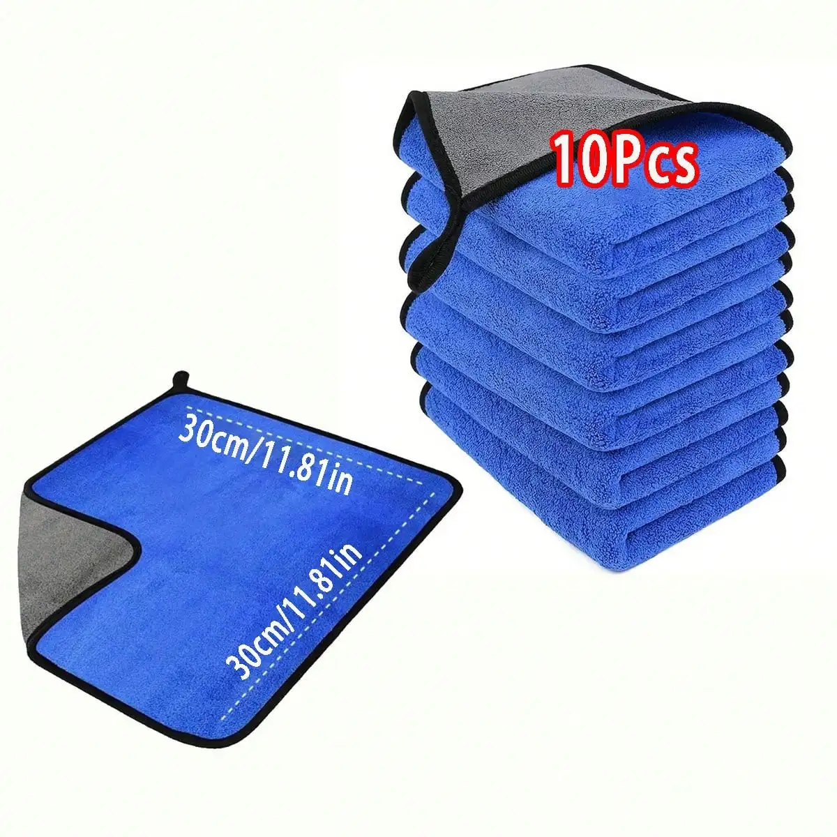 Cleaning Cloth,5/15/30pcs Soft Microfiber Car Cleaning Cloths, 25*25cm/9.84*9.84inch Polishing Detailing Rags For Auto, Motorcycle, Glass, Home Cleaning Towels
