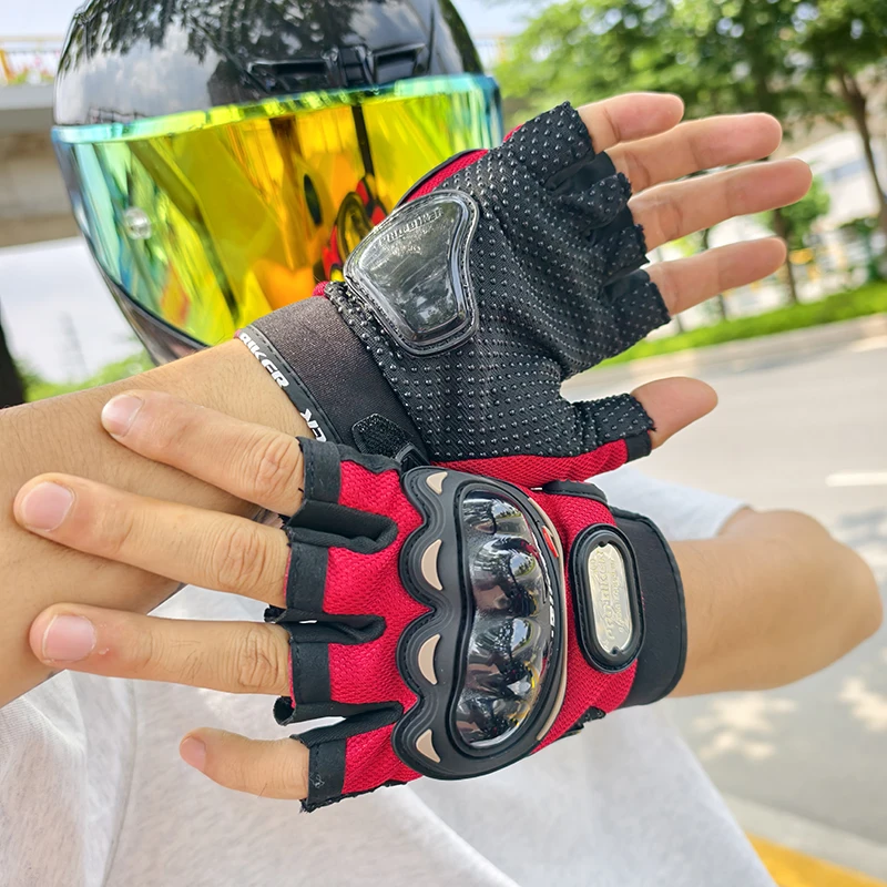 Motorcycle Half Finger Gloves Cycling Skateboard Riding Gloves for Bikers And Skateboarders