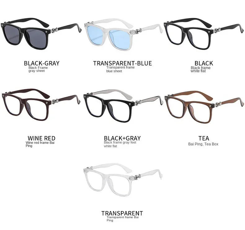 Fashion Glasses Frame Women Anti Blue Light Men Square Eyeglasses Vintage Prescription Eyewear