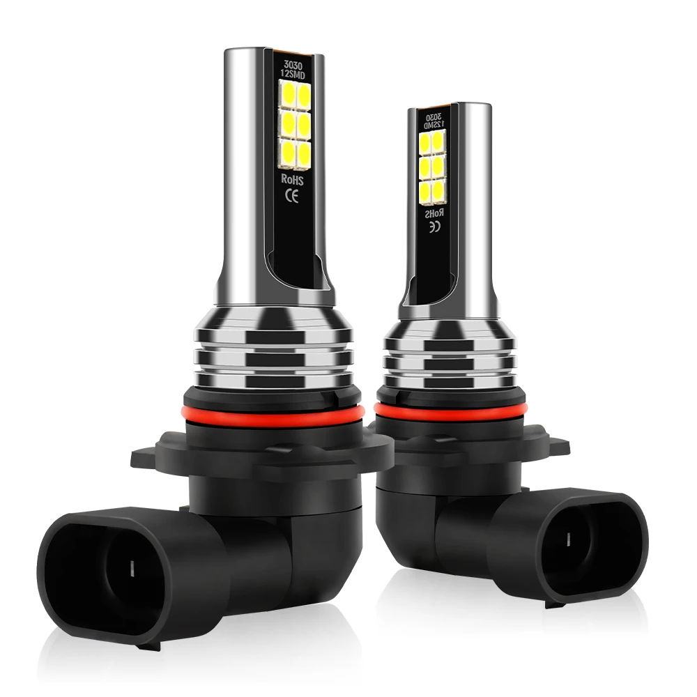 2PCS 16000LM 9006 LED Fog Lamp HB4 LED Fog Lights Bulbs Super Bright 6000K White Automobile Light Fanless Driving Lamp 3570 CSP Fit For Car Motors