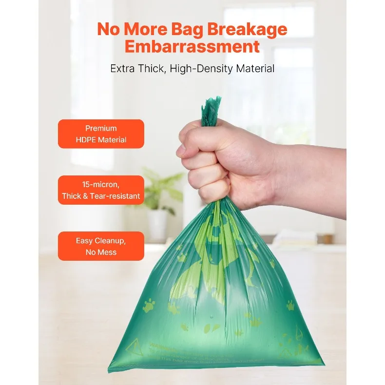 Dog Poop Bags, 270 Counts 13 x 9 in, Sturdy & Thick Pet Waste Bags, Biodegradable HDPE Waste Bag Refill Rolls, Lavender Scented, Leak-Proof Trash Bag for Doggie Cat Pet, Dog feces bag refilled with garbage feces bag pet supplies,Dispenser Not Included