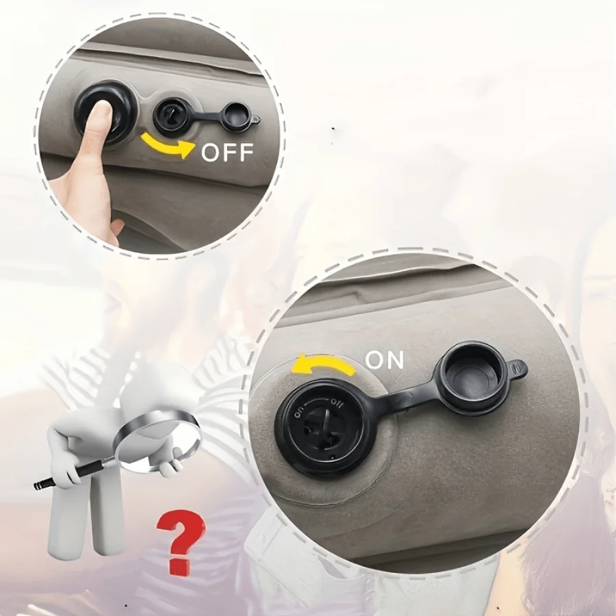 Neck Support Pillow, Inflatable Travel Pillow, Inflatable Neck Pillow Suitable For Sleep, Supporting The Head, Neck, And Lumbar Spine. Suitable For Airplanes, Cars, And RVs. Foldable For Storage, For Camping