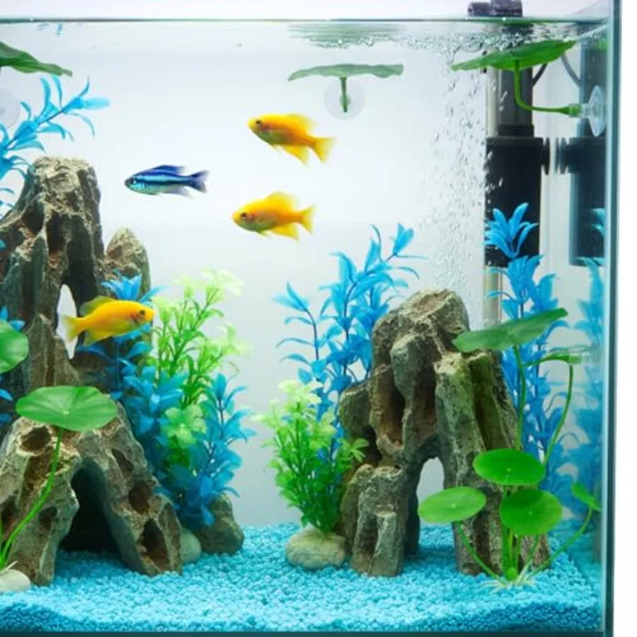 3 Pcs Betta Fish Leaf Hammock for Aquarium Decoration, Green Plastic Resting Spot with Suction Cup, Practical Breeding and Rest