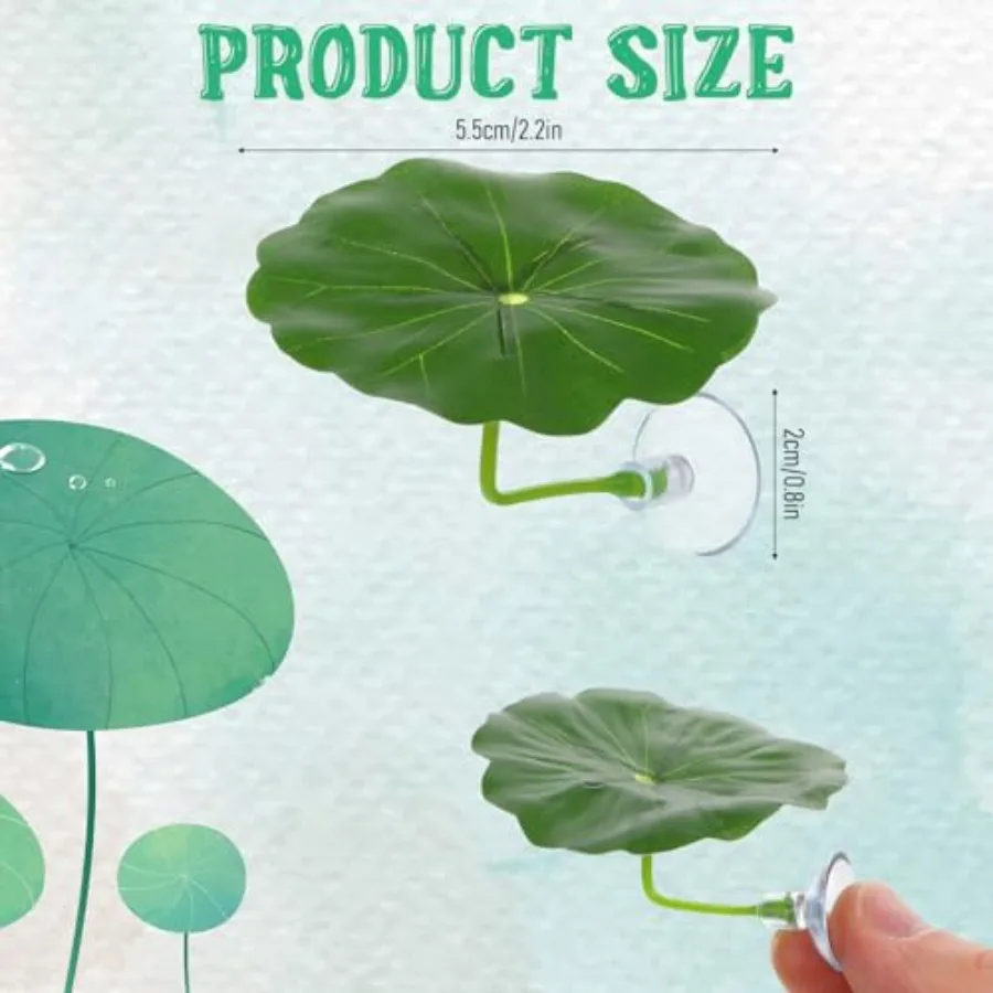 3 Pcs Betta Fish Leaf Hammock for Aquarium Decoration, Green Plastic Resting Spot with Suction Cup, Practical Breeding and Rest