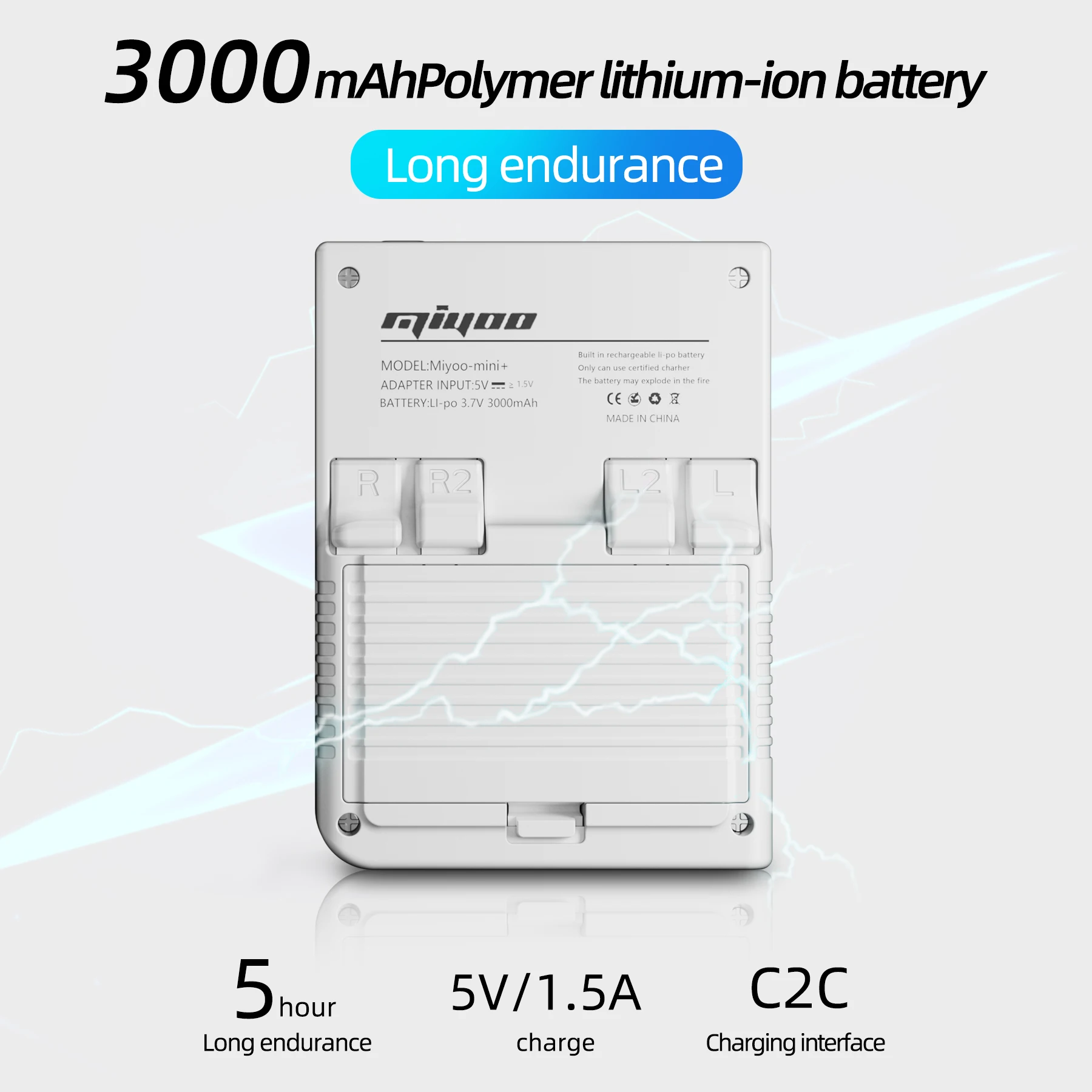 MIYOO Mini Plus Portable Retro Handheld Game Console 3.5" Screen V2 Mini+ IPS Screen Classic Video Game Console Linux System Children's Gift