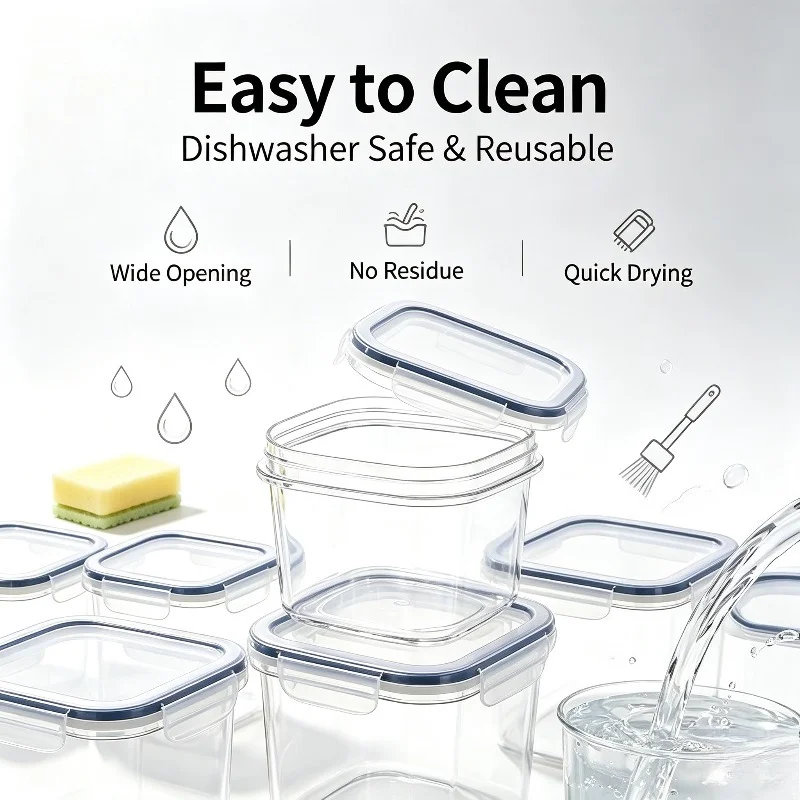 24‑Pack Airtight Food Storage Containers with Grey Lids, BPA‑Free Stackable Plastic Kitchen Pantry Organizer for Dry Food Flour Rice Pasta Cereal, Come with 24 Chalkboard Labels & Marker