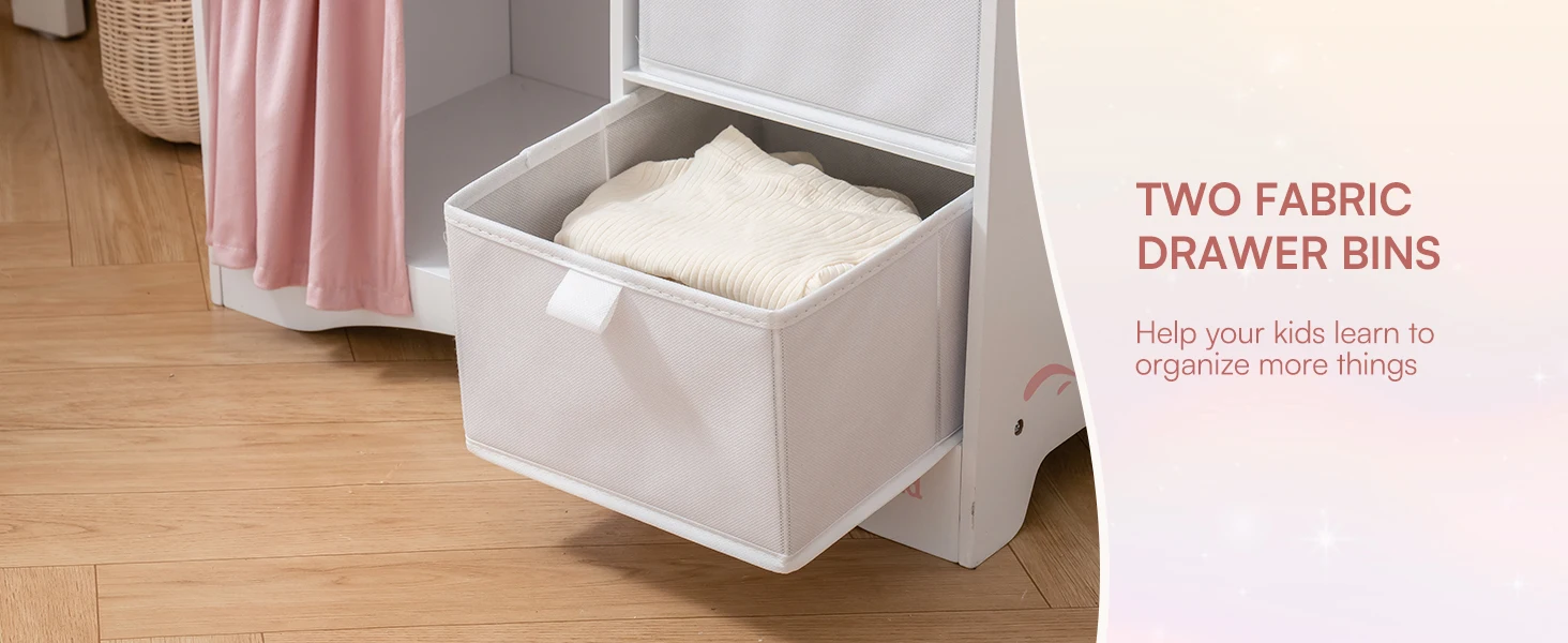 ROBUD Wooden Baby Doll Bed Prentend Playset with Storage and Bedding Sturdy for 18 Inch Dolls Baby Doll Cribs Nice Gift for Kids