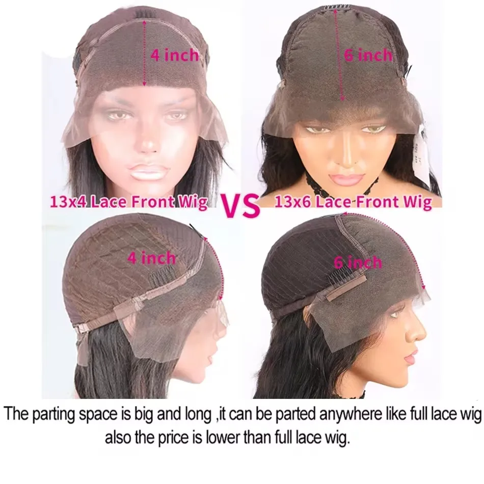 HD 13x6 Lace Frontal Wigs 99J Burgundy Straight Human Hair 13x4 Lace Front Wigs Pre-Pre plucked Red Wine Colored Human Hair Wigs for Women
