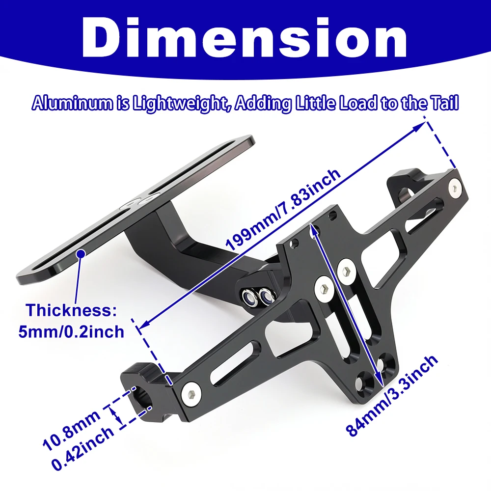 License Plate Holder Bracket Rear Tail Tidy Fender Eliminator ZX-14R ZZR1400 KTM 390 Duke Suzuki SV650 SV1000 For Kawasaki