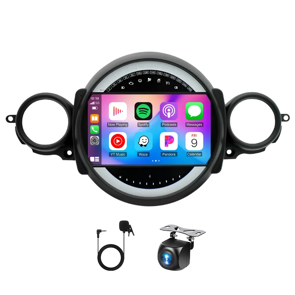 9Inch Car Stereo Radio Car-play GPS Navi Compatible for Mini Cooper R56 2007-2014 Android 13