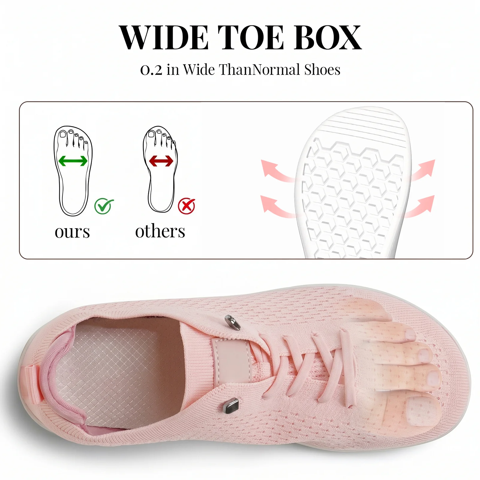 Women's Wide Toe Box Casual Sports Shoes, Low Top Round Toe Thick Sole Lace Up All Season Sneakers, Green White Black Available, for Daily Commute Students Office Workers Shopping Sports