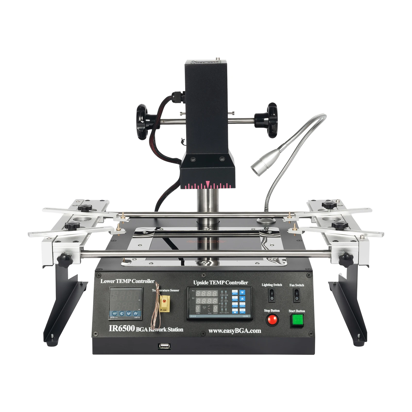 IR6500 BGA Rework Station, IR Welding Workstation Upper & Bottom Heating with USB Connect,for PCB Motherboard Repair