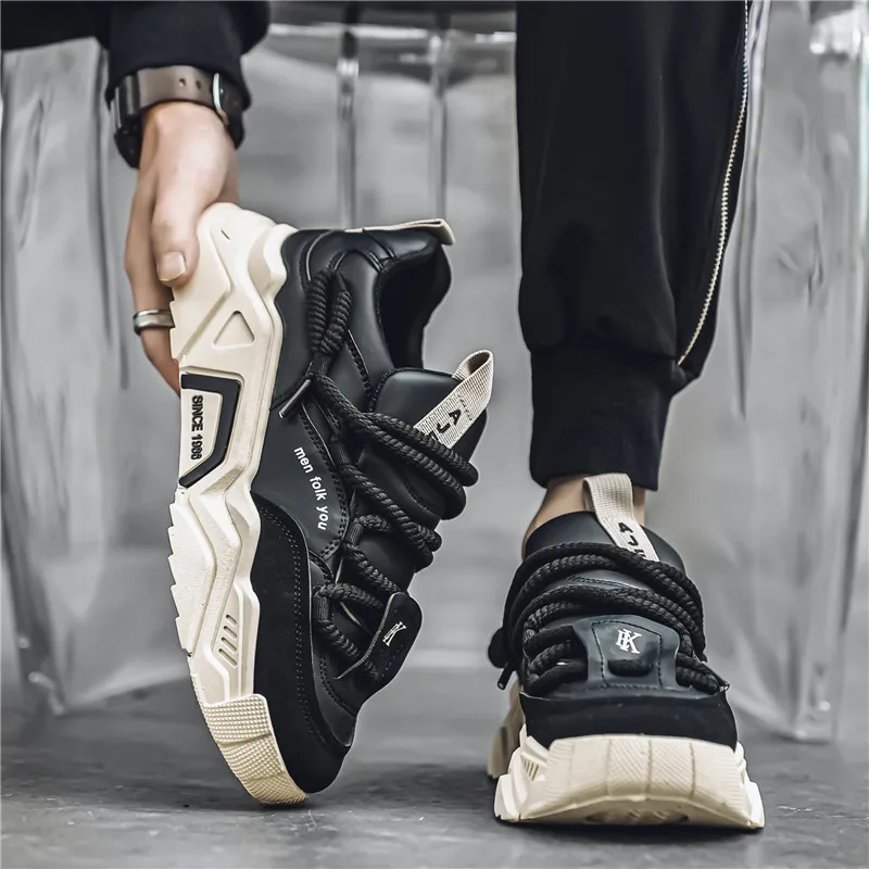Men's shoes, all-season casual shoes, versatile thick-soled sports shoes, dad shoes