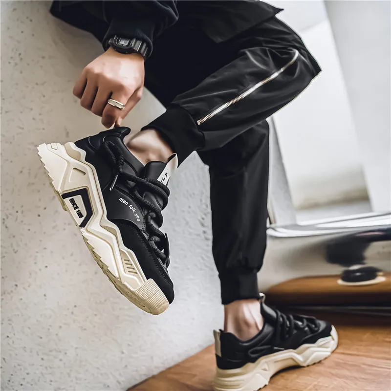 Men's shoes, all-season casual shoes, versatile thick-soled sports shoes, dad shoes