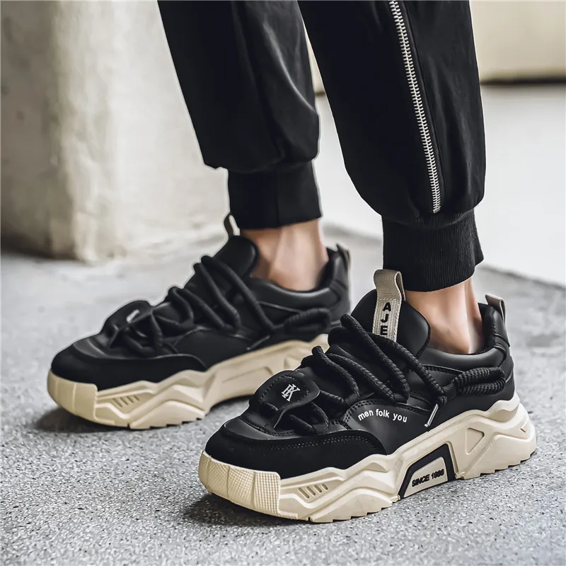 Men's shoes, all-season casual shoes, versatile thick-soled sports shoes, dad shoes