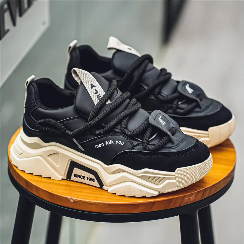 Men's shoes, all-season casual shoes, versatile thick-soled sports shoes, dad shoes