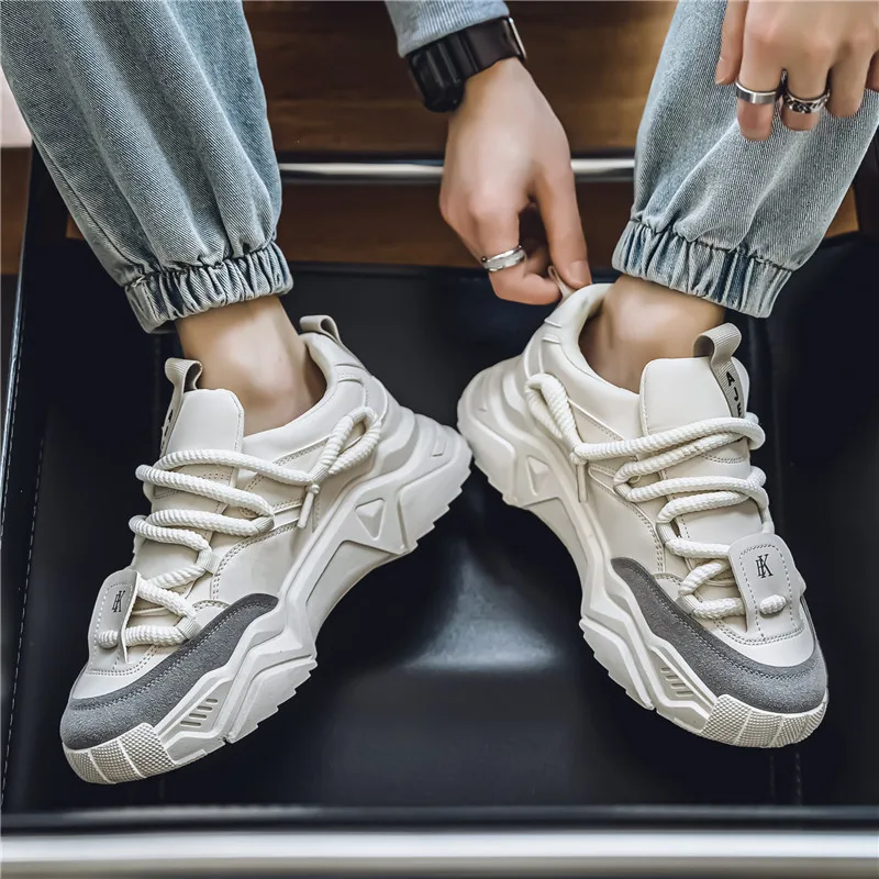Men's shoes, all-season casual shoes, versatile thick-soled sports shoes, dad shoes