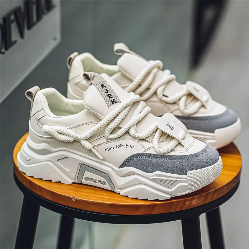 Men's shoes, all-season casual shoes, versatile thick-soled sports shoes, dad shoes