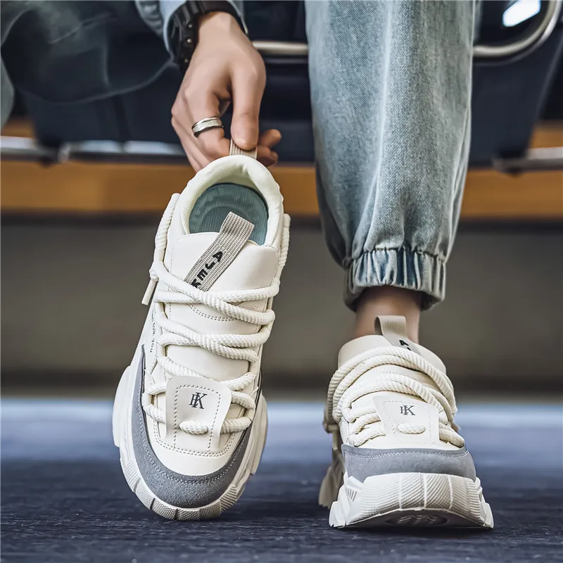 Men's shoes, all-season casual shoes, versatile thick-soled sports shoes, dad shoes