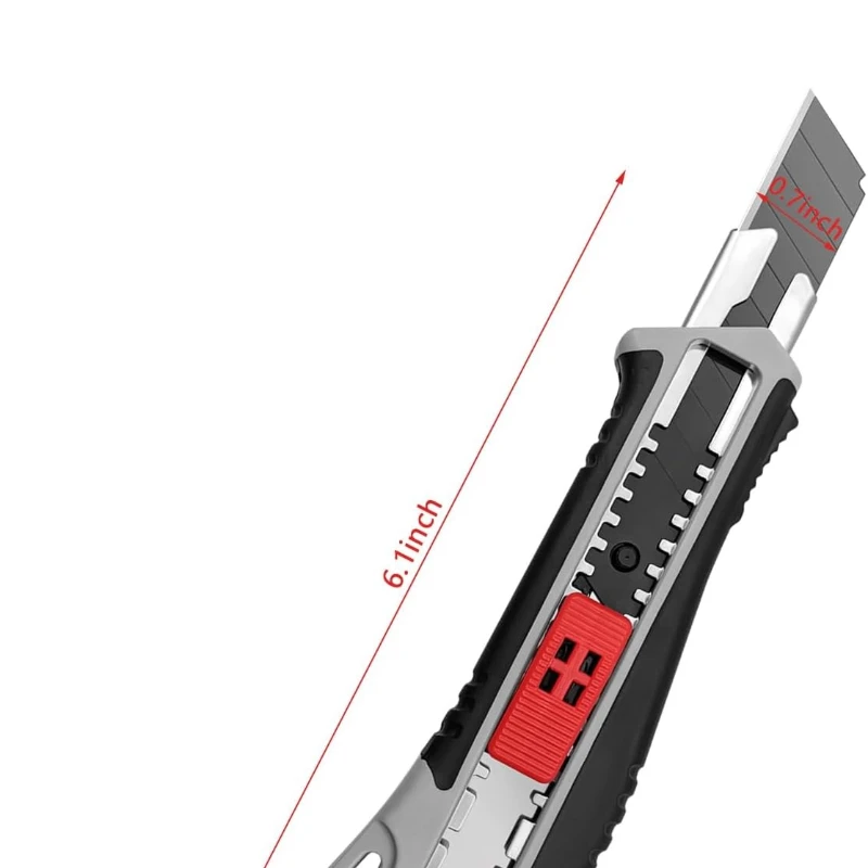 QYQRQF Retractable Box Cutter Heavy Duty Utility Knife Box Cutter Knife Metal Cutters for Cutting Cardboard Paper Leather (3pcs)