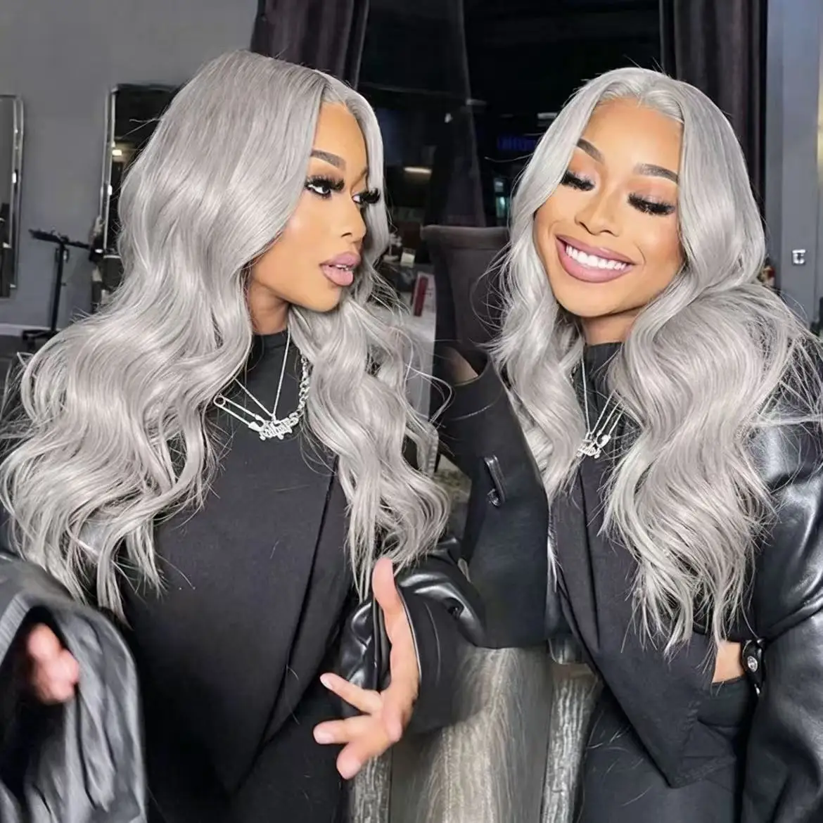 Mint Green Colored Body Wave Human Hair Wigs 13×6 HD Lace Frontal Wig Pre Plucked 180% 210% Density Vietnamese Raw Human Hair Wigs For Women