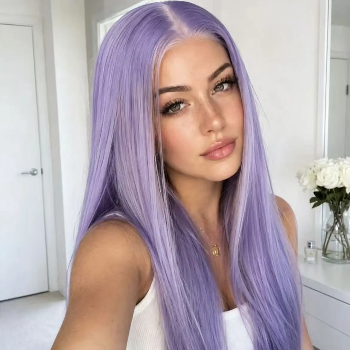 Mint Green Colored Body Wave Human Hair Wigs 13×6 HD Lace Frontal Wig Pre Plucked 180% 210% Density Vietnamese Raw Human Hair Wigs For Women