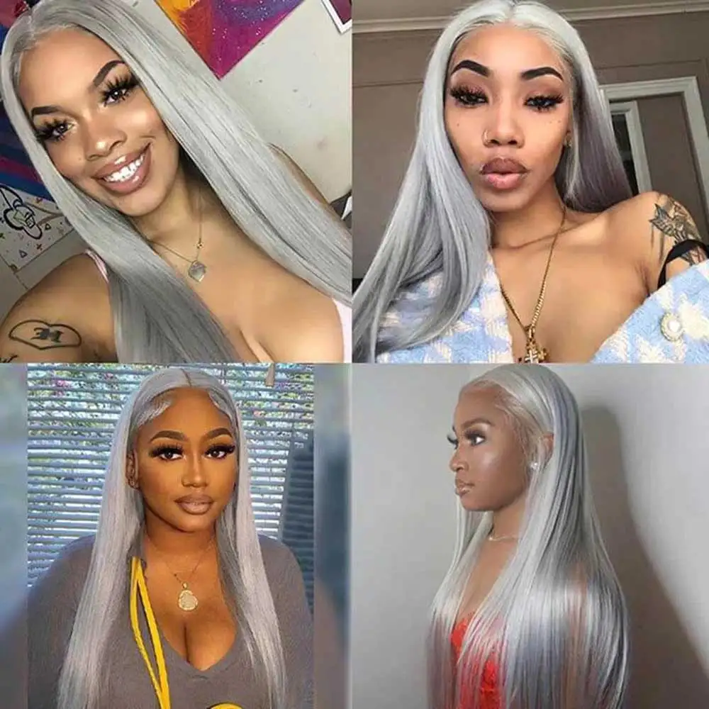 Mint Green Colored Body Wave Human Hair Wigs 13×6 HD Lace Frontal Wig Pre Plucked 180% 210% Density Vietnamese Raw Human Hair Wigs For Women