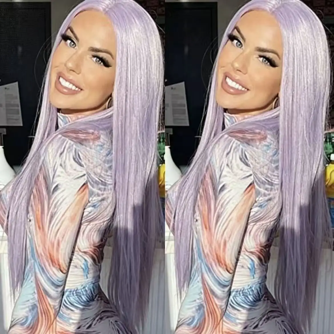 Mint Green Colored Body Wave Human Hair Wigs 13×6 HD Lace Frontal Wig Pre Plucked 180% 210% Density Vietnamese Raw Human Hair Wigs For Women