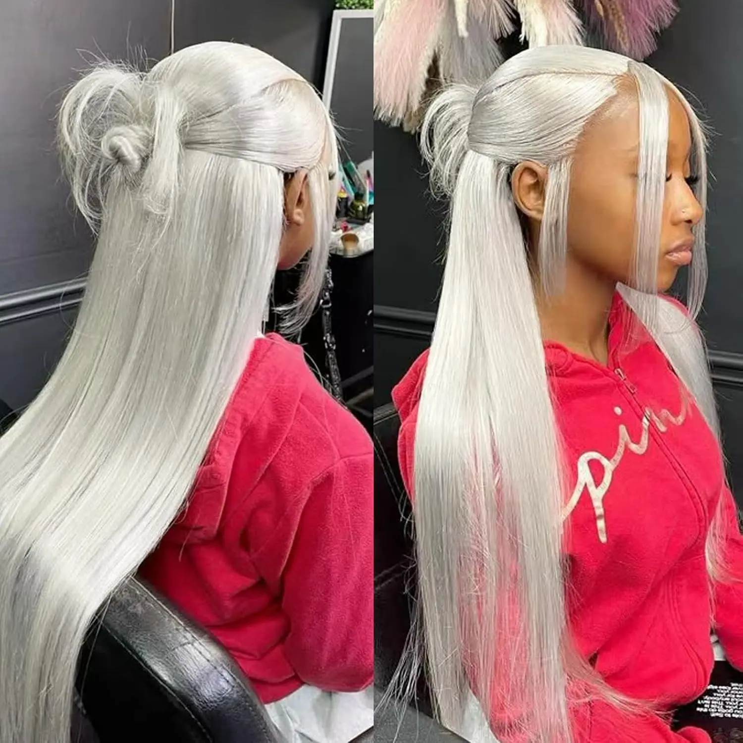 Mint Green Colored Body Wave Human Hair Wigs 13×6 HD Lace Frontal Wig Pre Plucked 180% 210% Density Vietnamese Raw Human Hair Wigs For Women