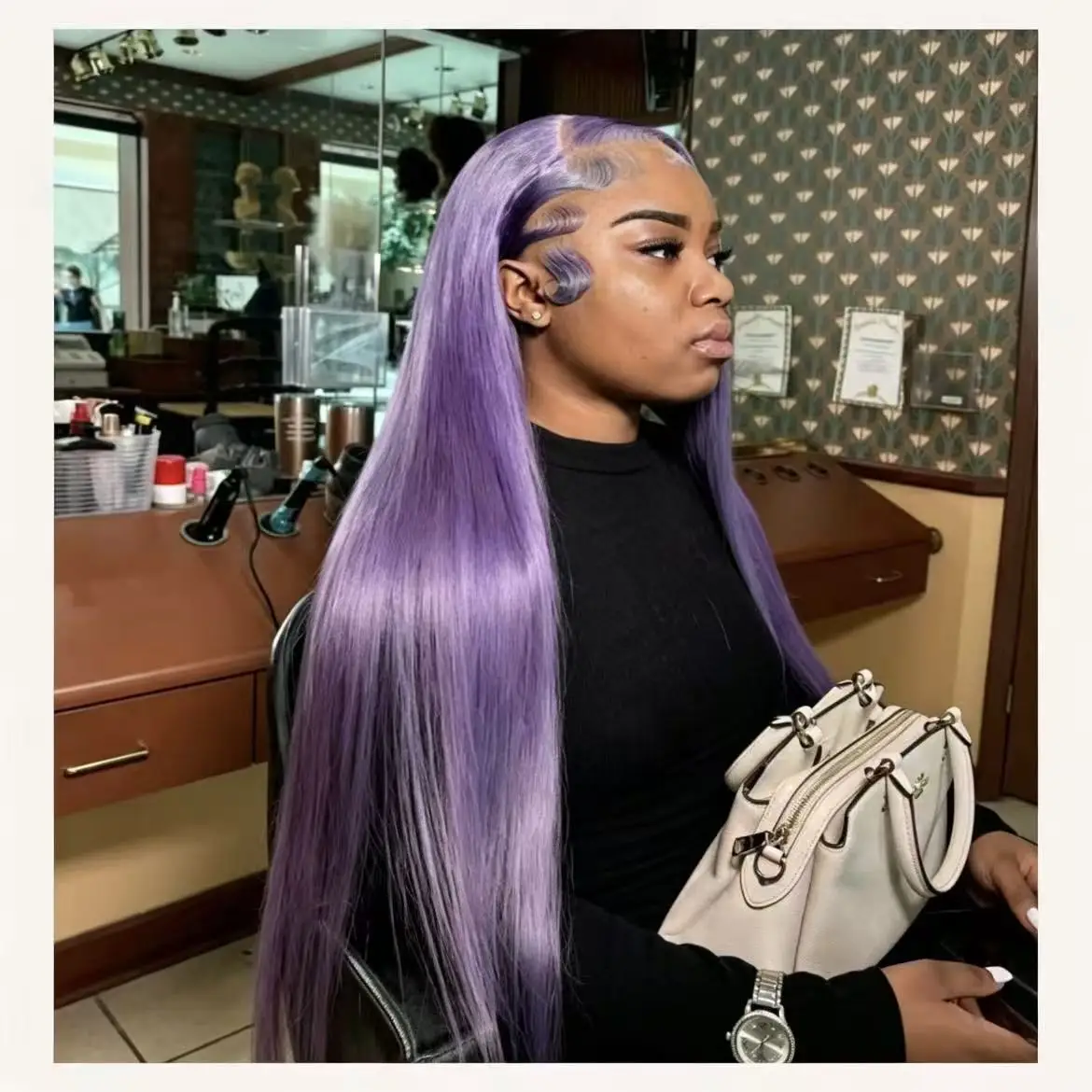 Mint Green Colored Body Wave Human Hair Wigs 13×6 HD Lace Frontal Wig Pre Plucked 180% 210% Density Vietnamese Raw Human Hair Wigs For Women