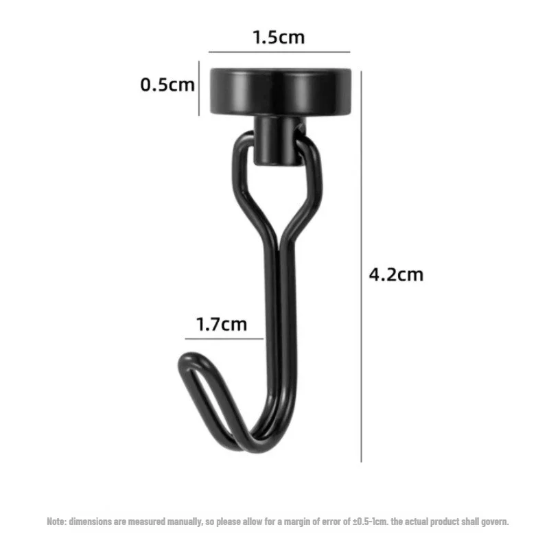 Heavy‑Duty Neodymium Rare Earth Magnetic Hooks, Strong Hold Magnet Hangers for Cruise Ship Refrigerator, Kitchen Home Office Multi‑Scene Hanging Storage Organization