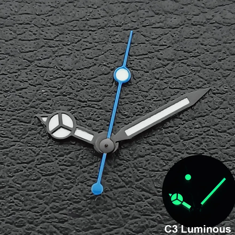 Silver/Gold/Rose Gold Watch Hands Green Cyan Luminous Fit NH35 NH36 Watches Movement Accessory Part