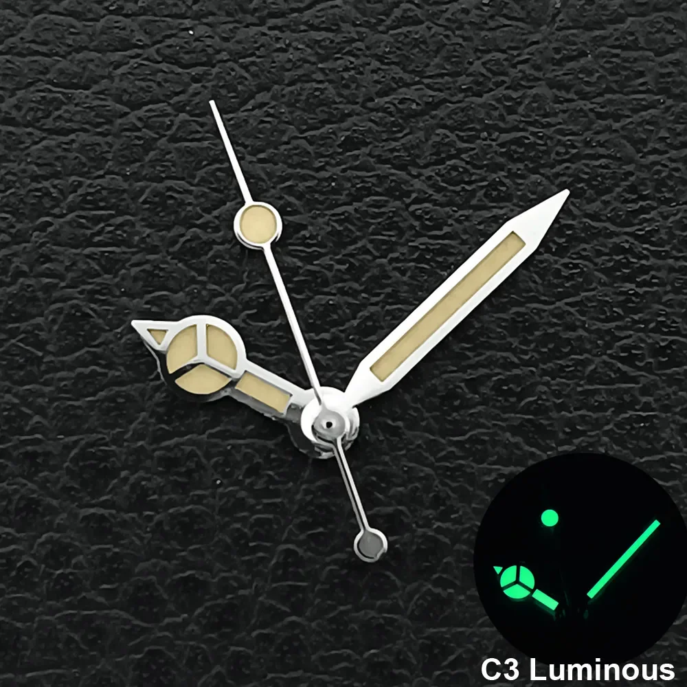 Silver/Gold/Rose Gold Watch Hands Green Cyan Luminous Fit NH35 NH36 Watches Movement Accessory Part