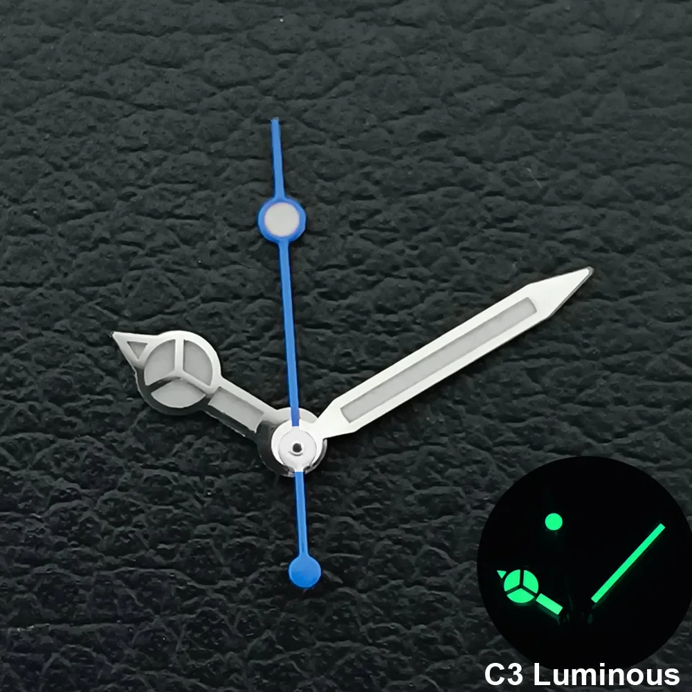 Silver/Gold/Rose Gold Watch Hands Green Cyan Luminous Fit NH35 NH36 Watches Movement Accessory Part