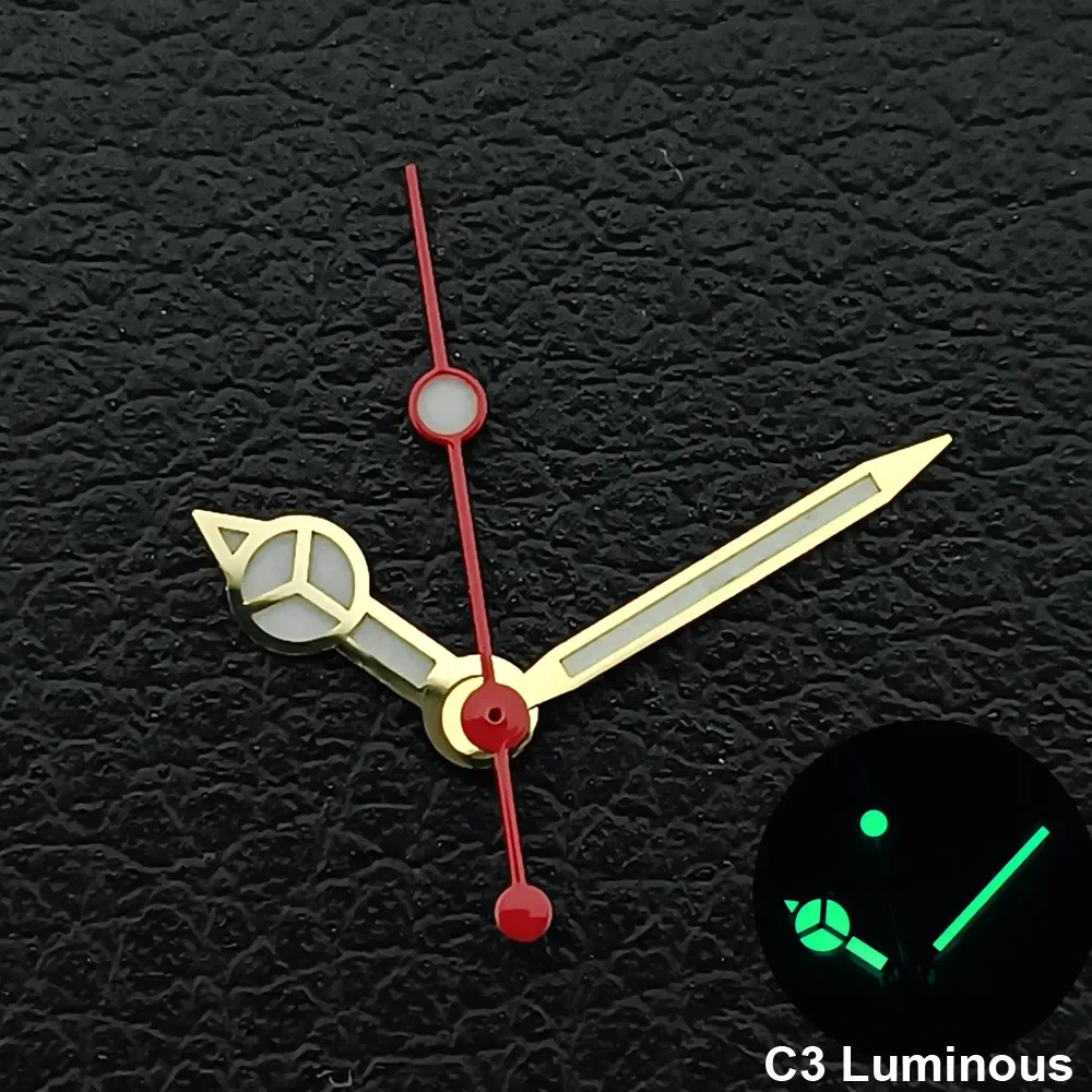 Silver/Gold/Rose Gold Watch Hands Green Cyan Luminous Fit NH35 NH36 Watches Movement Accessory Part