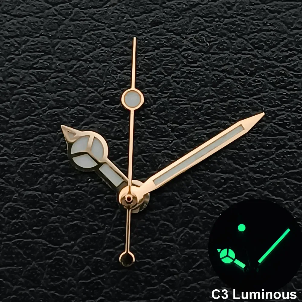 Silver/Gold/Rose Gold Watch Hands Green Cyan Luminous Fit NH35 NH36 Watches Movement Accessory Part