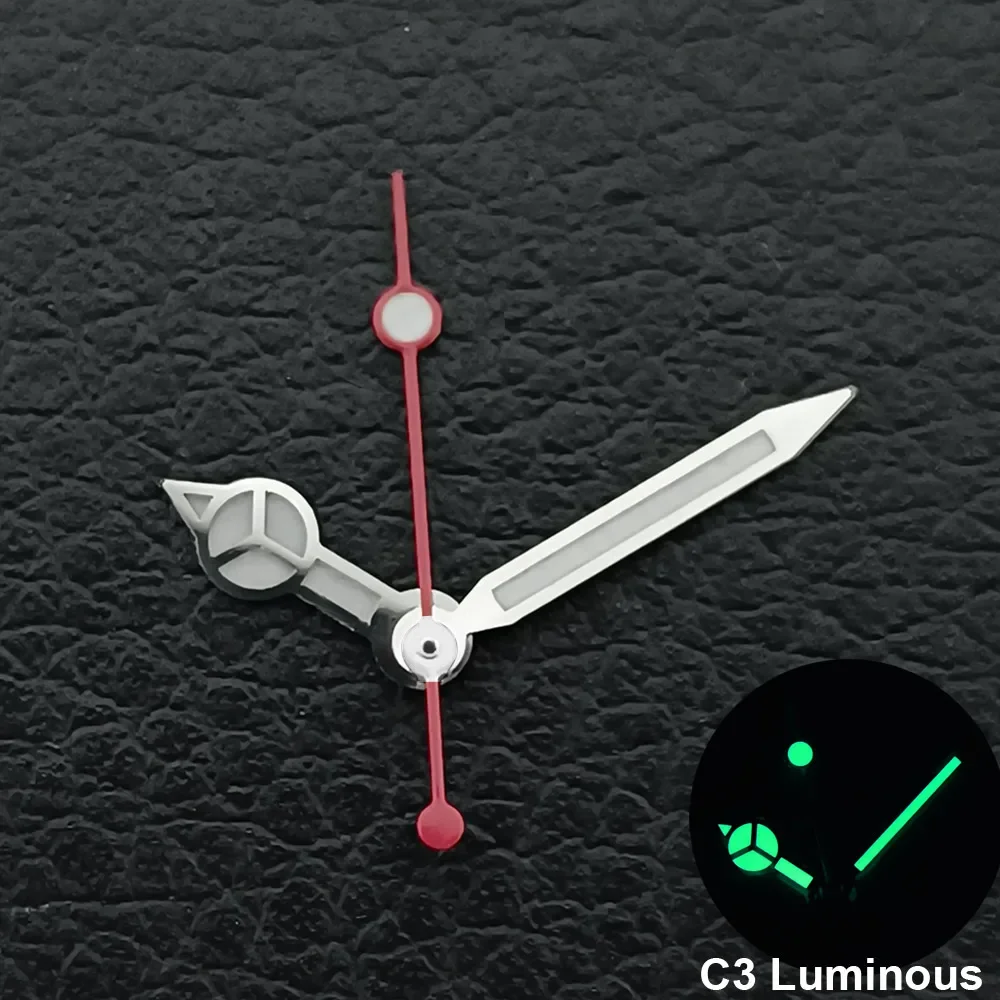 Silver/Gold/Rose Gold Watch Hands Green Cyan Luminous Fit NH35 NH36 Watches Movement Accessory Part