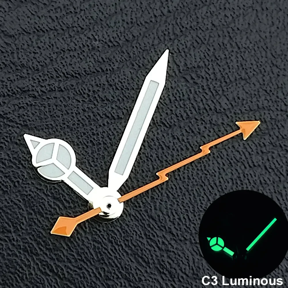 Silver/Gold/Rose Gold Watch Hands Green Cyan Luminous Fit NH35 NH36 Watches Movement Accessory Part