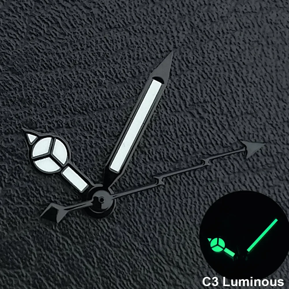 Silver/Gold/Rose Gold Watch Hands Green Cyan Luminous Fit NH35 NH36 Watches Movement Accessory Part