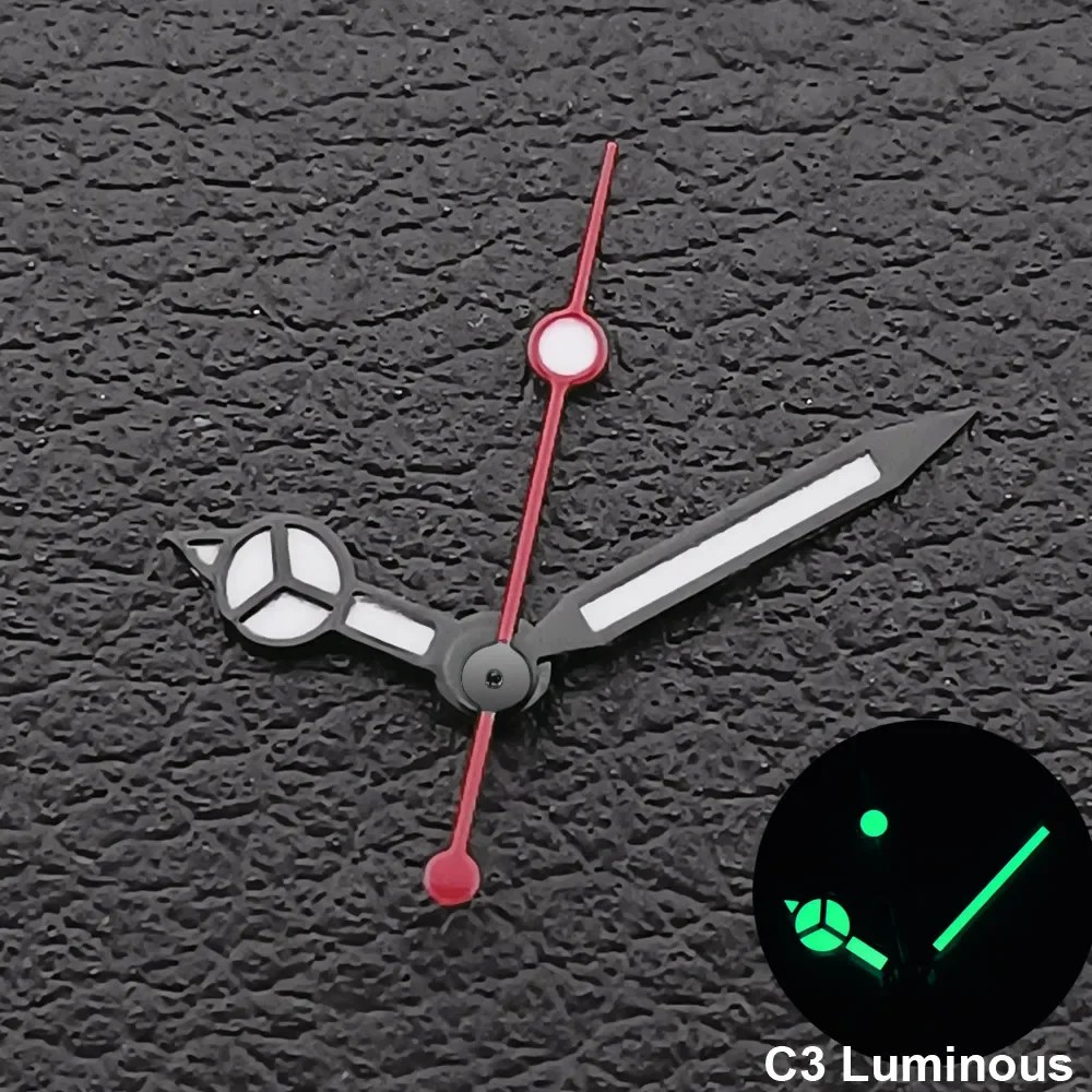 Silver/Gold/Rose Gold Watch Hands Green Cyan Luminous Fit NH35 NH36 Watches Movement Accessory Part