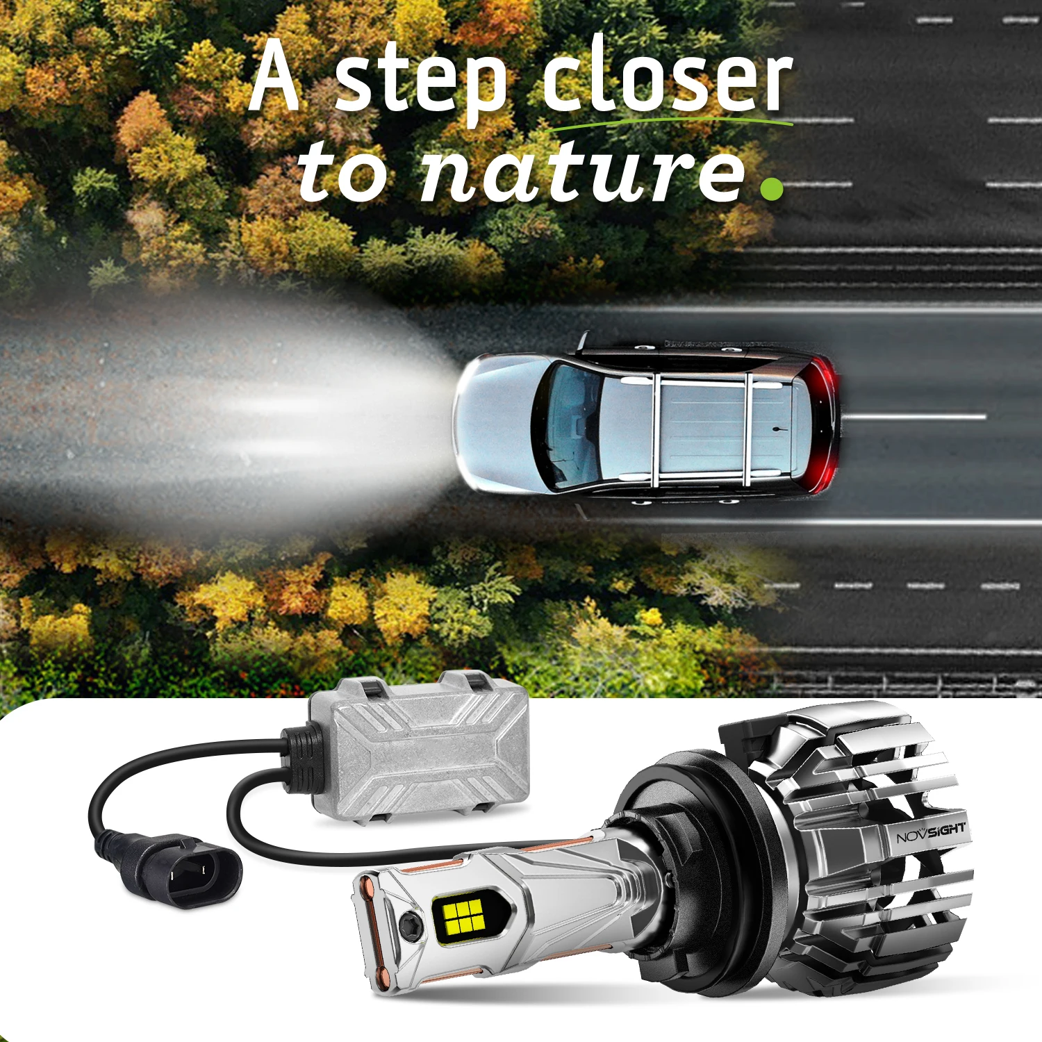 NOVSIGHT N67EP Series LED Car Headlight Bulbs H11 H8 H9 Canbus Car Lamp 6500K 140W 55000LM Super Bright For Universal Auto Model