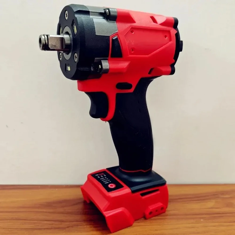 500N.m Brushless Impact Wrench Without Battery Electric Driver 1/2" Repair Cordless Screwdriver Auto Repair Power Tools Drill Service Tool for Milwaukee 18V Battery