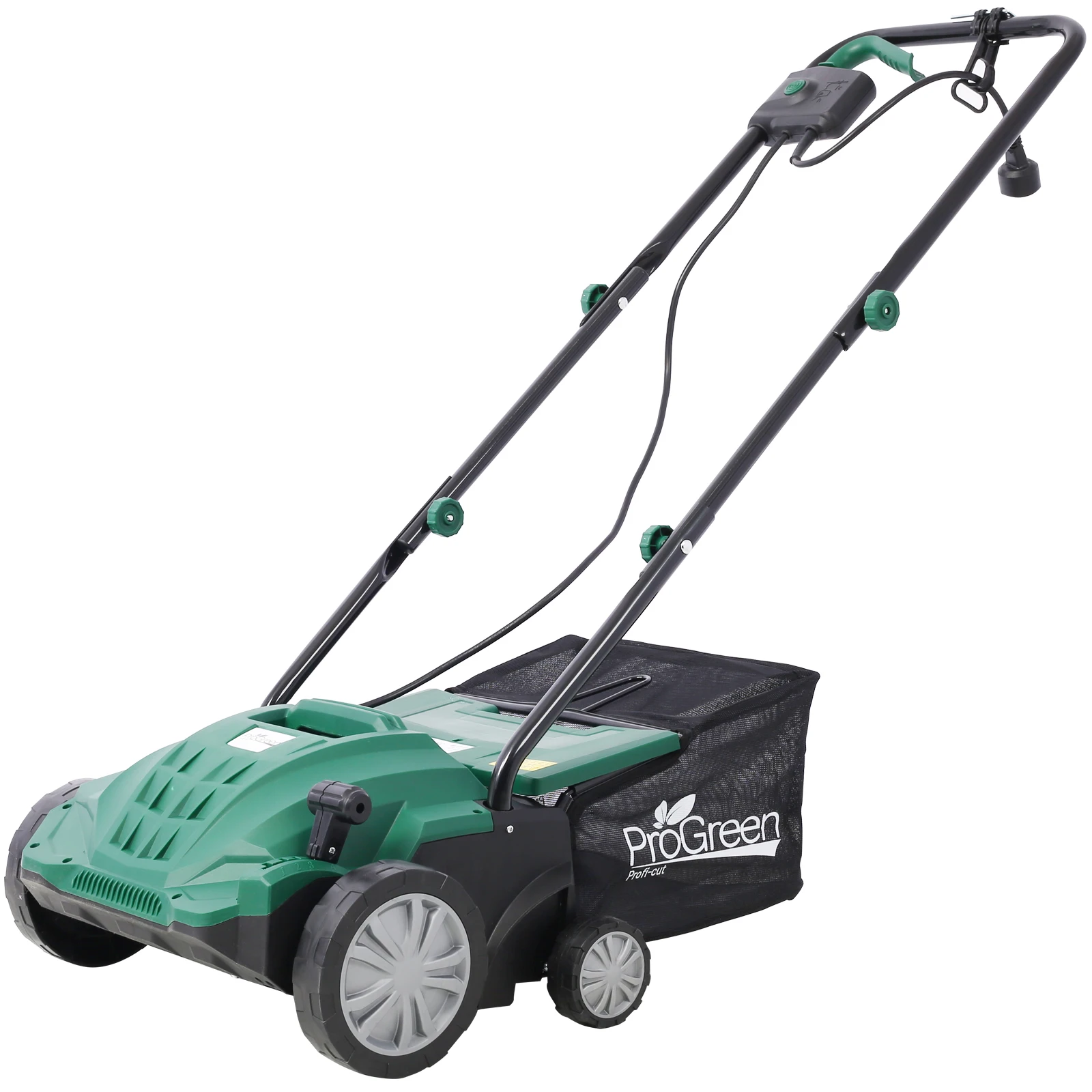 2-in-1 Garden Dethatcher and Scarifier 13 Inch Powerful Electric Lawn Dethatcher Mower, Hand Push Lawn Mower, Electric Home Lawn Mower 12AMP motor