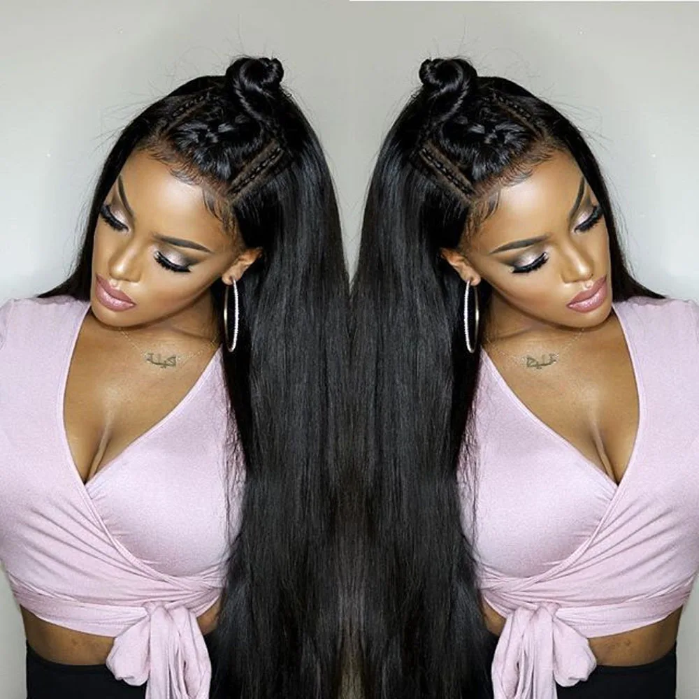 HD Lace Front Human Hair Wigs Straight 13x4 13x6 Transparent Lace Frontal Human Hair Wigs Pre Plucked HD Lace Wigs For Women
