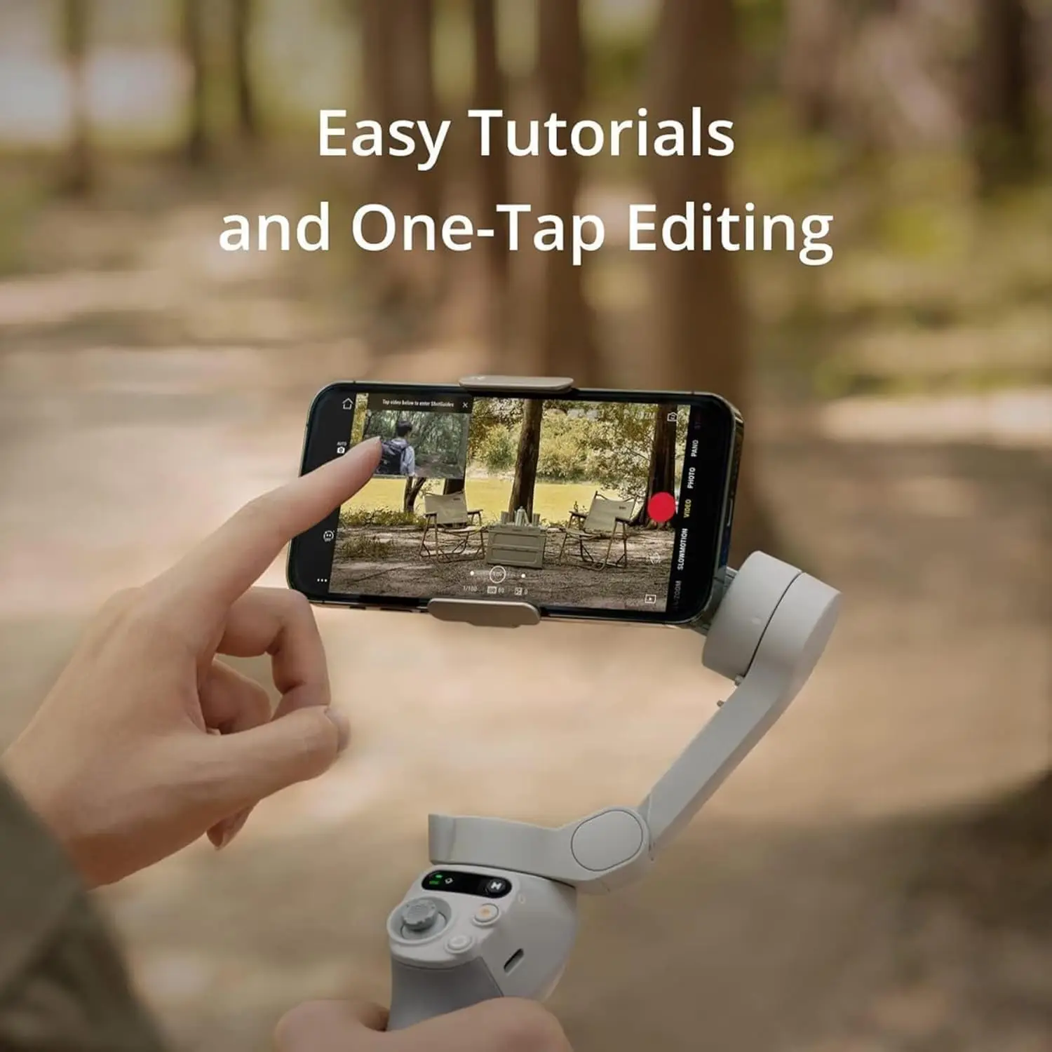 All New DJI Osmo Mobile SE 3-Axis Phone Gimbal with Built-In Tripod Selfie Stick Gimbal Stabilizer for Smooth Mobile Videography