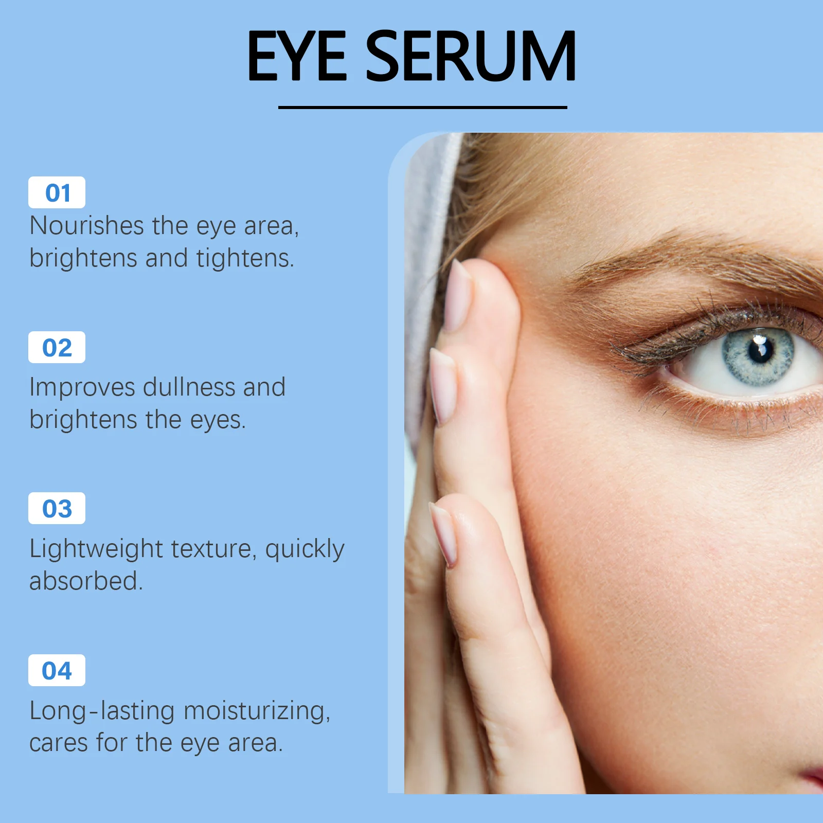 Retinol Eye Serum Coffee Extract Hydrates Dark Circles Moisturizes Dryness Soothes Discomfort Firms Skin Smooths Fine Lines Delicate Eye Care Essence