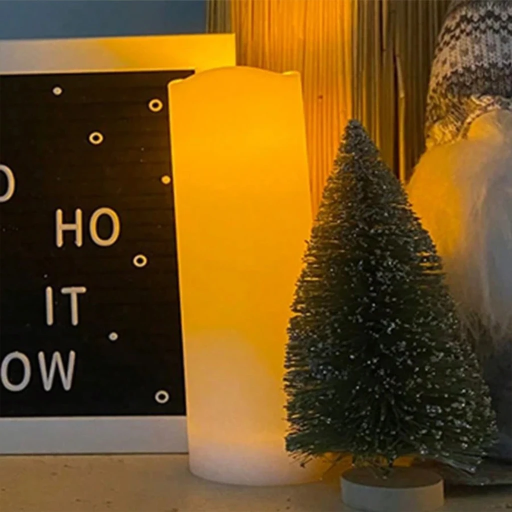 24 pcs LED Flameless Candles with Remote Control - Battery Operated Flickering Pillar Candles for Wedding, Home Decor, Valentine's Day & Christmas