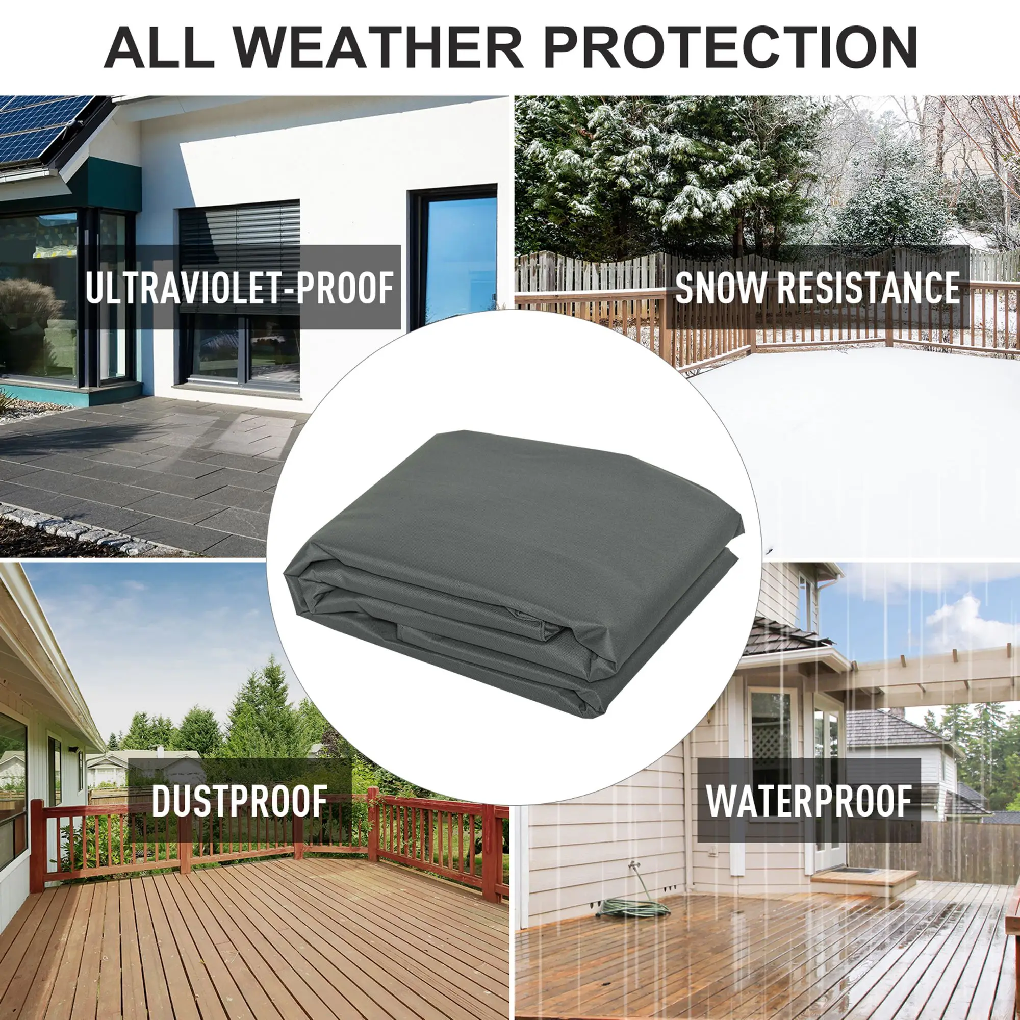 81" x 49" x 65" All Weather Garden Swing Chair Cover Waterproof Protector